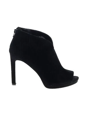 Nine West Trophy Black Peep Toe Suede Booties. Sz 9.5. NIB! - Image 1 of 4