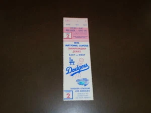 1973 LOS ANGELES DODGERS PHANTOM NLCS TICKET STUB NR MINT - Picture 1 of 2
