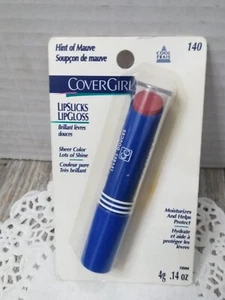 Vintage COVERGIRL Lipslicks Lipgloss Hint Of MAUVE 140 4 g/.14 oz  (NEW) - Picture 1 of 5