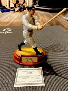 2001 Salvino Ty Cobb Statue Figure w/COA New Factory Detroit Tigers 11" Tall - Picture 1 of 4
