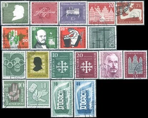 GERMANY/Allemagne/RFA/Bound. 19 Timbres/stamps 1956 Obl/Used - Picture 1 of 1