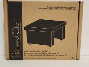 BRAND NEW The Pampered Chef Apple Peeler/Corer/Slicer Wood STAND ONLY #2435 - Picture 1 of 6