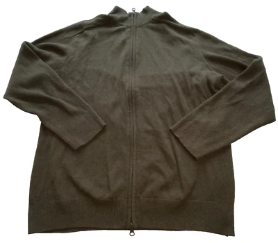 Suéter Woolrich Para Hombre Talla XL Mezcla de Lana Cremallera Completa Cárdigan Ligero L/S Foto 1 de 4