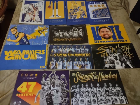 Golden State Warriors. Authentic Cheer Cards And Posters. Lot Of 12. GSW Cover