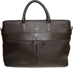 Mark and Graham Leder Aktentasche Handtasche Arbeitstasche Schokolade Laptop Braun - Bild 1 von 15