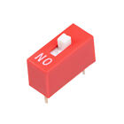 50 Pcs Red DIP Switch 1 Positions for Circuit Breadboards PCB