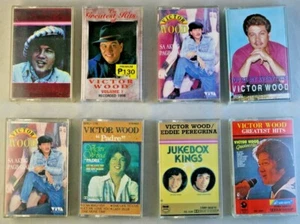 VICTOR WOOD 8 KASSETTEN SAMMLUNG SET JUKEBOX KING VINTAGE PLAKA KING - Bild 1 von 4