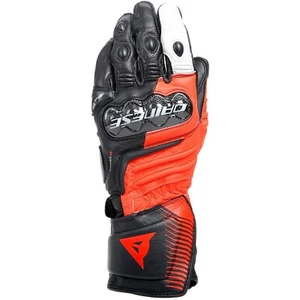 Motorcycle Gloves Dainese Carbon 4 Long - Motorcycle Gloves Leather Black-Red - Picture 1 of 10