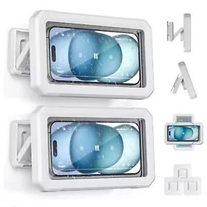 2-Pack Shower Phone Holder Waterproof 480°Rotating Waterproof Phone Holder fo... - Picture 1 of 7