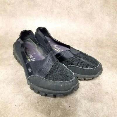Skechers Womens EZ Flex 2 Quipster 22672 Size 7 Black Slip On Memory Foam Comfor - Image 1 of 4