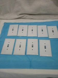 Placa de pared de palanca única TayMac WJW-T Jumbo blanco liso - LOTE DE 9 PLACAS - Imagen 1 de 2