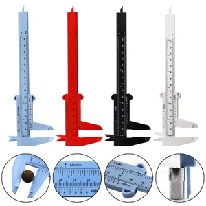 0-150mm Vernier Calipers Double Rule Scale Plastic Depth Height Measure Tool - Picture 1 of 61