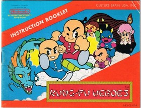 Nintendo NES Instruction Manual Kung Fu Heroes
