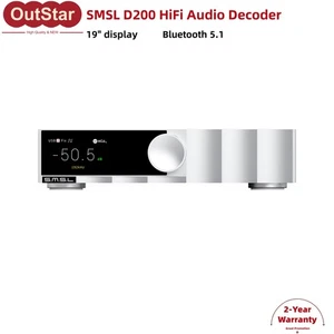 SMSL D200 Decoder Audio MQA Supporto Decodifica Orologio Esterno Ingresso DAC Bluetooth - Foto 1 di 6