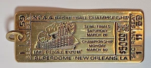 Vintage 1987 Schlüsselanhänger Final Four NCAA Basketball Championship New Orleans IU Indiana - Bild 1 von 4