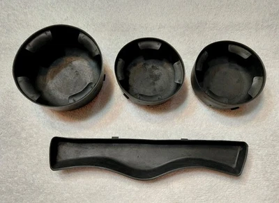 2002-2009 Chevrolet TrailBlazer Rubber Console Set Cup holder Inserts 4pc OEM - Image 1 of 4