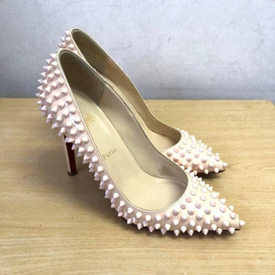 Christian Louboutin PIGALLE SPIKES High Heels EU 39 US 9 Authentic from Japan - Image 1 of 4