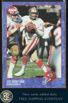 Joe Montana 1993 Collector's Edge SN #109 Kansas City Chiefs Foto 1 de 2