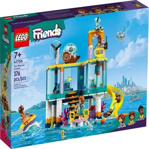 LEGO Friends Sea Rescue Center Building Set with Otters & Turtle #41736, 376 Pc - Picture 1 of 3