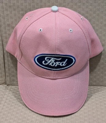 Gorra con licencia oficial Ford con logotipo bordado correa trasera rosa Foto 1 de 4