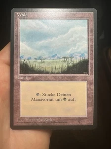 German FBB • Misprint Wald "Forest Plains" • NM / Unplayed • Mtg (862) - Picture 1 of 9