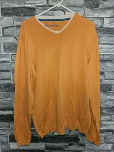Maglione uomo ROBERT GRAHAM COTONE SETA CASHMERE taglia L arancione - Foto 1 di 10