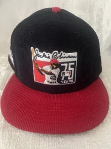 New Era Brooklyn Dodgers Jackie Robinson Ebbets Field 59Fifty 5950 7 3/8 Hat Cap - Picture 1 of 4