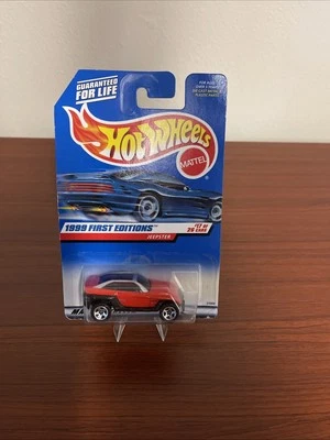1999 Hot Wheels #922 First Editions 17/26 JEEPSTER Red/Black w/Chrome 5 Spokes - Image 1 of 4