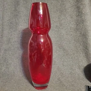 Marquis by Waterford 16" rossetto mambo rosso vaso stile modernista - Foto 1 di 19