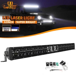 Laser 32"LED LIGHT BAR Dual Row Spot Flood Combo Truck Offroad 4WD ATV SUV Light - Picture 1 of 15