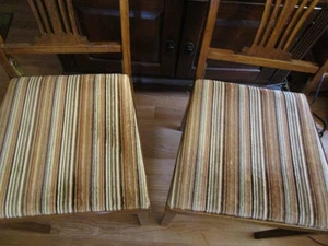 "Juego de dos 2 sillas plegables vintage LEG-O-MATIC silla de 33"" de altura" - Imagen 1 de 7