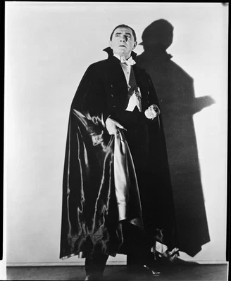 Negativo 8x10 duplicado de estudio vintage de terror universal Bela Lugosi Drácula 1931 Foto 1 de 2