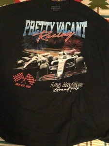 PRETTY VACANT RACING TEAM INDY LA GRAND PRIX GRAFIK SCHWARZ T-SHIRT HERREN 2XL NEU OHNE ETIKETT - Bild 1 von 3