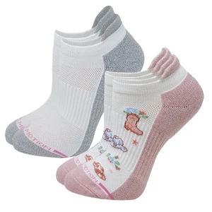 Dr. Motion Women's 2 Pack Cute Design Compression Ankle Socks - Picture 1 of 4