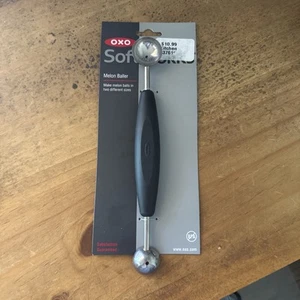 OXO Softworks Melon Baller Silver Dishwasher Safe Soft Handle NEW - Picture 1 of 6