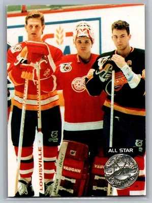 1991-92 Pro Set Platinum #280 Gary Roberts / Tim Cheveldae / Trevor Linden - Image 1 of 2