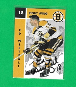 ED WESTFALL (D) 1995-96 PARKHURST '66-67 BOSTON BRUINS AUTOGRAMMKARTE - Bild 1 von 1