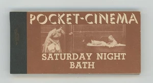 Pocket Cinema / Saturday Night Bath / Vintage Movie Flip Book Exc. Zustand - Bild 1 von 2