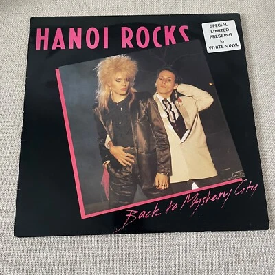 Hanoi Rocks - Back To Mystery City - 1983 - UK - LICLP1 - WHITE Vinyl - EX - Imagem 1 de 4