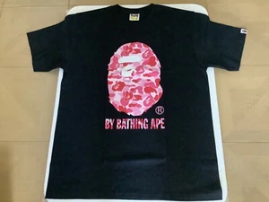 Authentic ape bape abc camo by bathing ape tee t shirt black pink men’s XL new - Picture 1 of 7