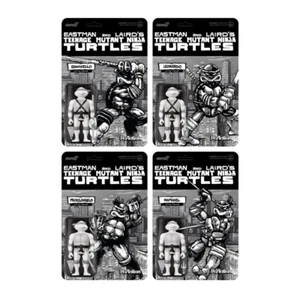 Figuras de Reacción TMNT Escala de Grises, Tortugas Ninja Mutantes Adolescentes - Imagen 1 de 15