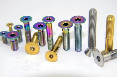 Tornillo cabeza hexagonal avellanada 6 piezas titanio M4 x 8/10/15/20/25/30 mm Foto 1 de 4