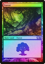 Forest (248) FOIL Magic 2012 / M12 NM Basic Land MAGIC GATHERING CARD ABUGames