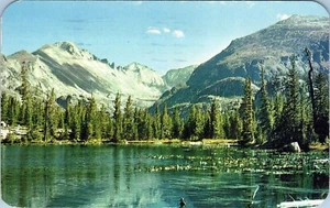 Longs Peak Colorado Postcard Denver to Mass 1954 Posted - Picture 1 of 2