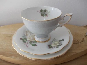 Vintage Royal Standard Floral Harlequin Fine Bone China Trio Cup Saucer Plate - Picture 1 of 5