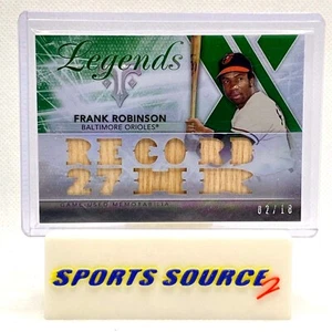Frank Robinson 2015 Topps Triple Threads Legends Bat Relic Card /18 #TTRL-FR SP - Picture 1 of 2