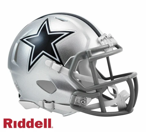 Dallas Cowboys Speed Revolution Riddell Football Mini Helmet New in box Cover