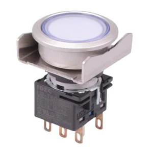 LBW6ML-M1RT64PW IDEC 24V White LED Metallic Momentary 22mm Push Button Switch - Picture 1 of 2