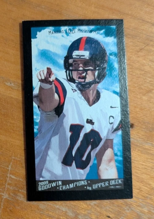 2009 Upper Deck Goodwin Champions Mini Black Border #57 Eli Manning Giants - Image 1 of 1