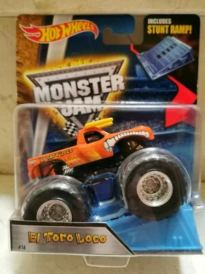 Hot Wheels MONSTER JAM EL TORO LOCO CON RAMPA IMPORT USA  - Imagen 1 de 3